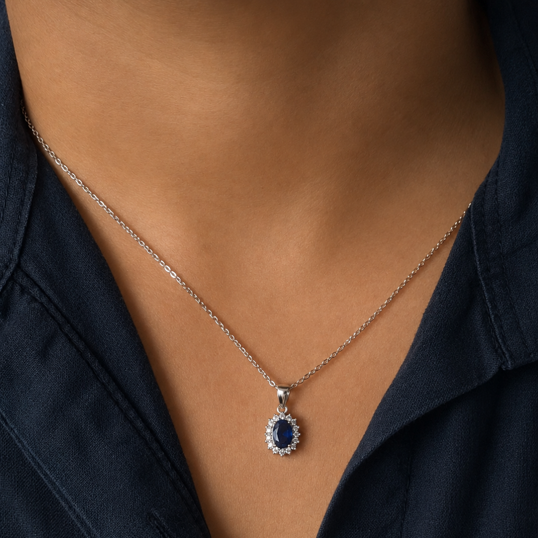 Blue Stone Necklace