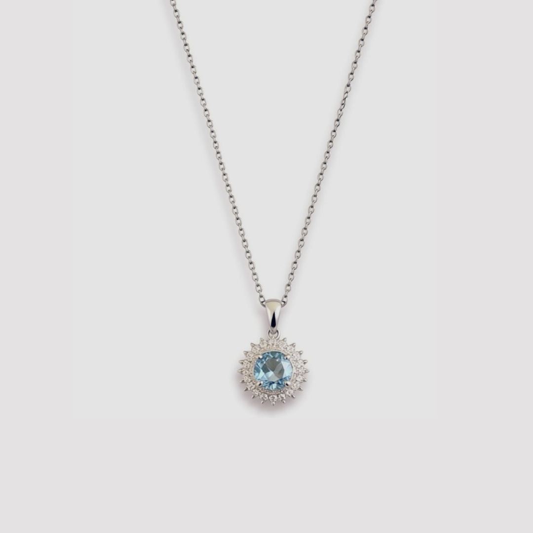 Blue Topaz Necklace
