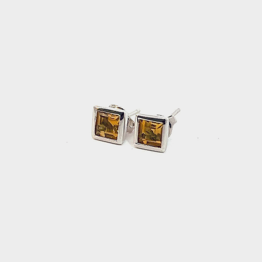 Citrine Studs