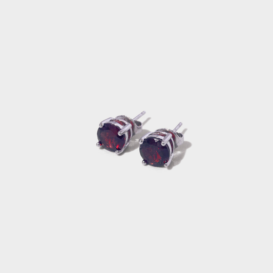 Garnet Studs