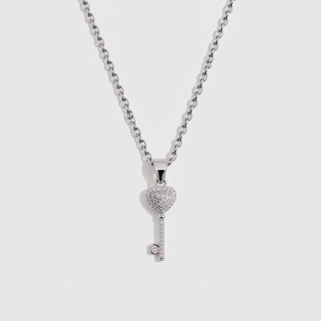 Key Heart Necklace