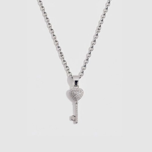 Key Heart Necklace