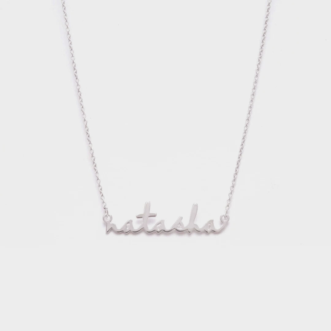 Name Necklace - Sterling Silver