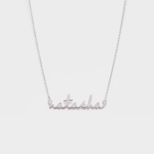 Name Necklace - Sterling Silver