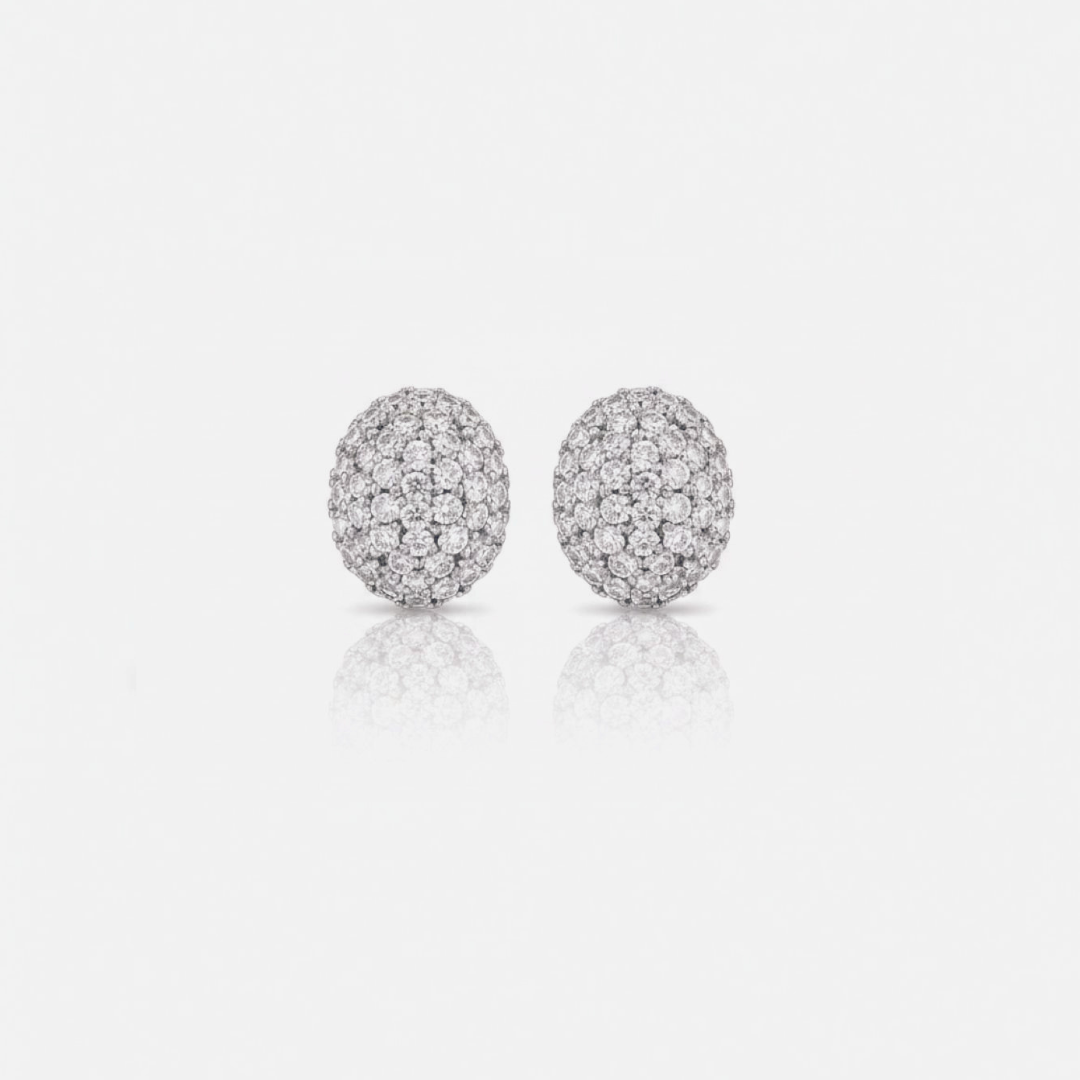 Oval Studded Studs