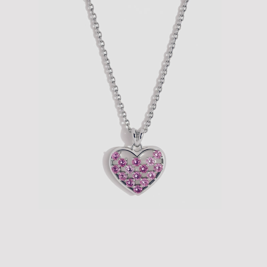 Pink Heart Necklace