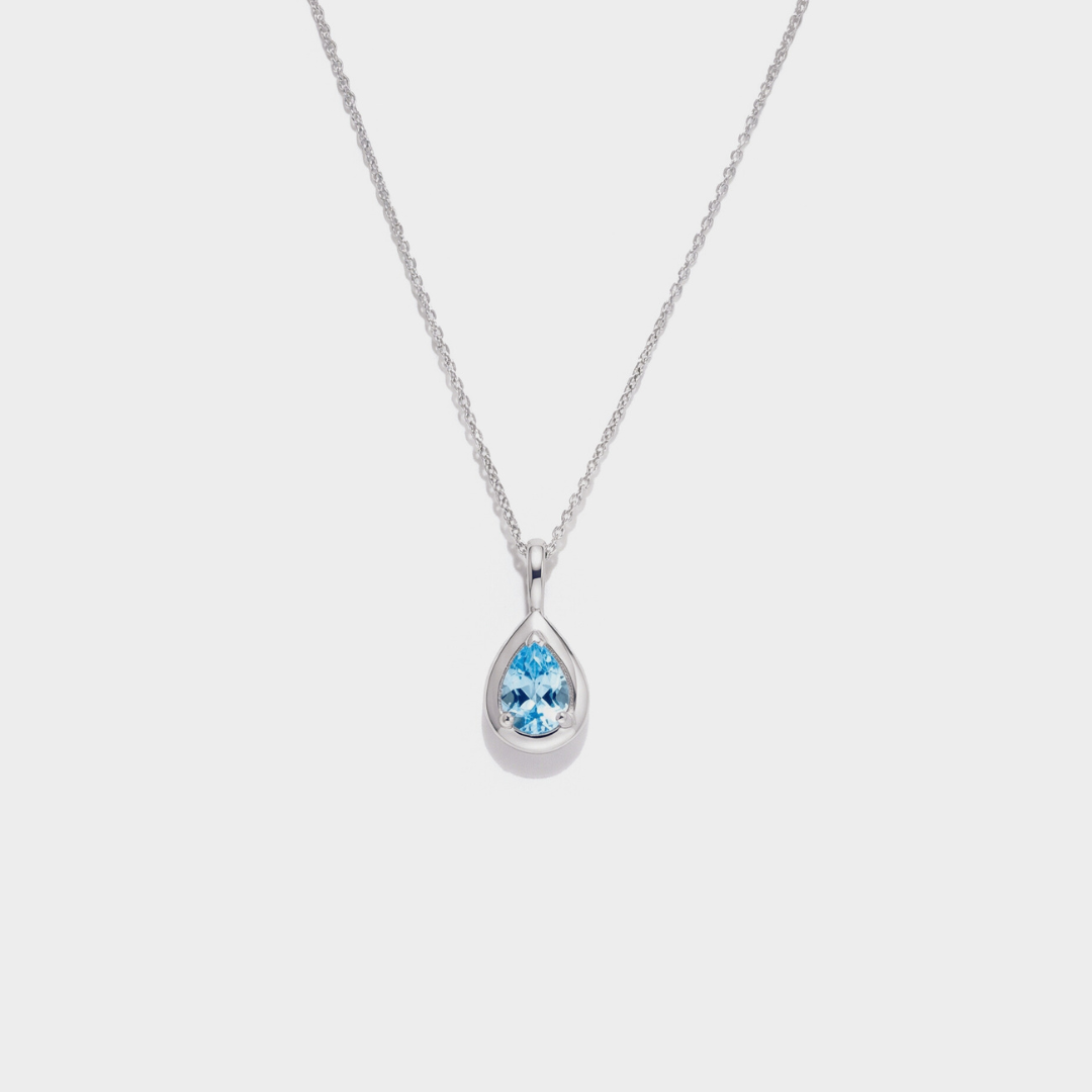 Rain Drop Topaz Necklace