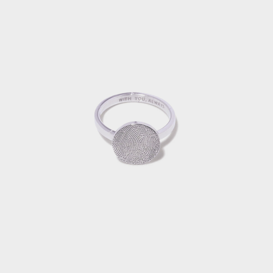 Round Fingerprint Ring